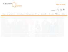 Tablet Screenshot of fundacionsigno.com